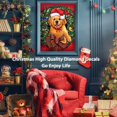 thumbnail image 5 of Kit digital de pintura de perro de Navidad con arte de diamante para decoración de pared del hogar, 12.0 x 16.0 in, 5 of 5