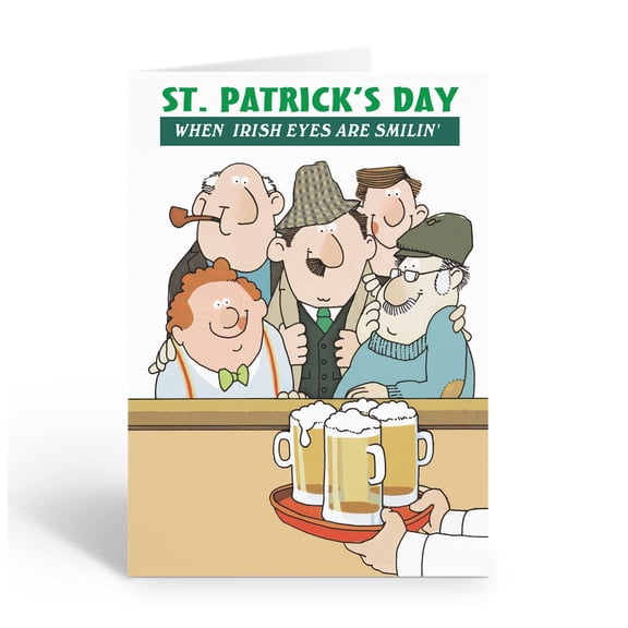 Stonehouse Collection St. Patrick's Day Cards - Irish Eyes - 12 Funny St Patricks Day Cards & Envelopes - USA Made (Irish Eyes)