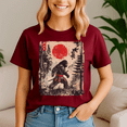 thumbnail image 4 of Samurai Bigfoot Japanese Vintage Graphic Ukiyo Art, Bigfoot Shirt,Bigfoot Lovers,Funny Tee, 4 of 5