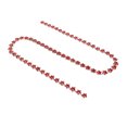 thumbnail image 1 of Dekaim Cadena con diamantes de imitación en forma de estrella de 10 mm, cadena con acabados decorativos brillantes para prendas de costura, manualidades, zapatos, sombreros, bolsos (grande, rojo), 1 of 5