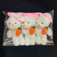 thumbnail image 1 of 3pc/set 13cm Teddy Bear Plush Doll Animal Bear Stuffed Toy Keychain Cute Cartoon Rabbit Plush Key Ring Bag Pendant Children Gift, 1 of 5