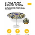 thumbnail image 2 of nqOlkjepod Blue Purple Spring Floral Round Tablecloth, Fitted Table Cover with Elastic for 45"-54" Round Tables, Summer Botanical Tulip Vintage Table Cloth Dinning Party Waterproof Tablecloths, 2 of 6