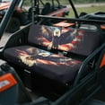 thumbnail image 3 of Uorisanigo UTV Bench Seat Cover Set Fit for Kawasaki Mule 3000 3010 3020, Easy to Install Eagle American Flag Mule Seat Cover Protector All Weather Protection, Replacement UTV Seats Cushion, 3 of 7
