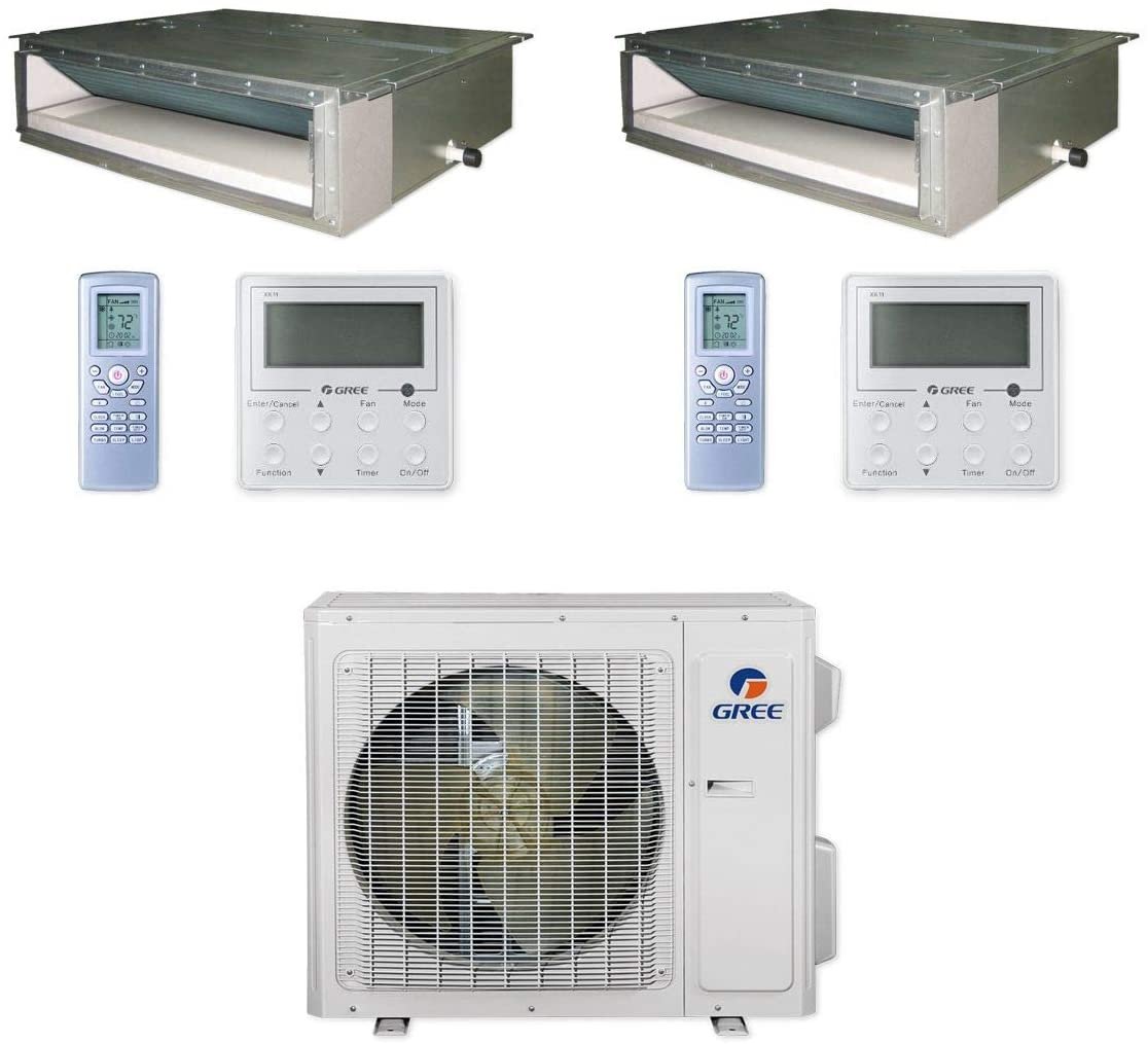 Gree MULTI24CDUCT20024,000 BTU Multi21+ DualZone Concealed Duct Mini Split Air Conditioner