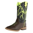 thumbnail image 1 of M&F Western Boots Boys Ace Cowboy Kids Lightening Bolt Brown 4455802, 1 of 1