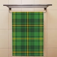 thumbnail image 4 of Absorbent Soft Hand Fingertip Towels 2 Pcs Face Bath Towels Set St. Patricks Green and Orange Tartan Plaid Washcloths for Bathroom Hotel Kitchen 30x15in, 4 of 6