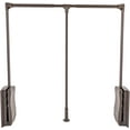 thumbnail image 5 of Miumaev Pull Down Closet Rods, Closet Organizer Pull-Down Clothes Hanger, Adjustable 35-48 Inch Wardrobe Rail Lift Collapsible Closet Rod Aluminium Retractable Wardrobe Hanger (Coffee), 5 of 7