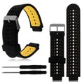 thumbnail image 3 of 1 pieza de Cintas de Silicona Recambios de Reloj Inteligente para Garmin Precursor 220 230 235 620 - Amarillo negro Sunnimix Muñequera de repuesto, 3 of 5
