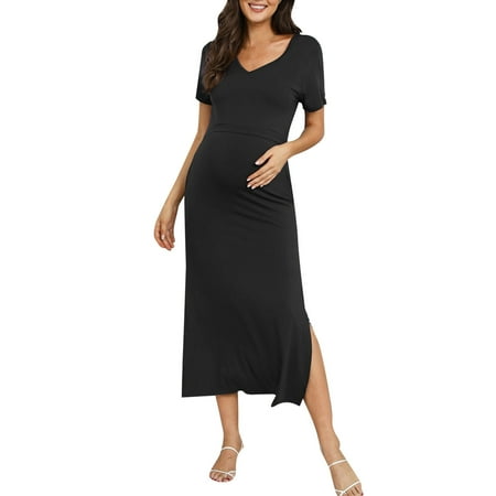

Women Maternity Dress Short Sleeve Nursied Baby Dress Nightgown Breastfeeding Nightshirt Dress Mama Sundress Casual Fashion Summer Clothes