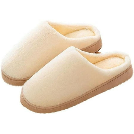 

bangyoudaoo Men s Women s Winter Slippers Plush Slippers Warmth Slippers Lined with Wool-like Lining with Non-slip Soles Indoor Outdoor