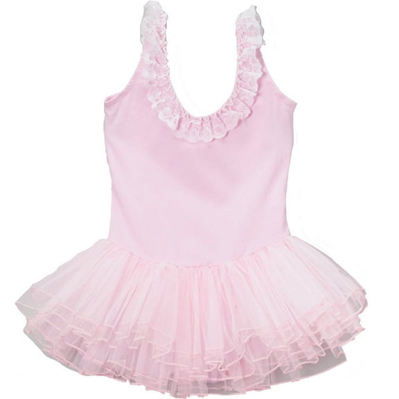 Wenchoice Girl's Pink Lace Skirted Leotard S(1T-2T)