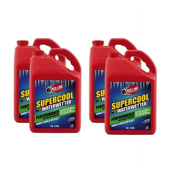 Redline Oil RED81255 1 gal Supercool Performance Coolant - Set of 4