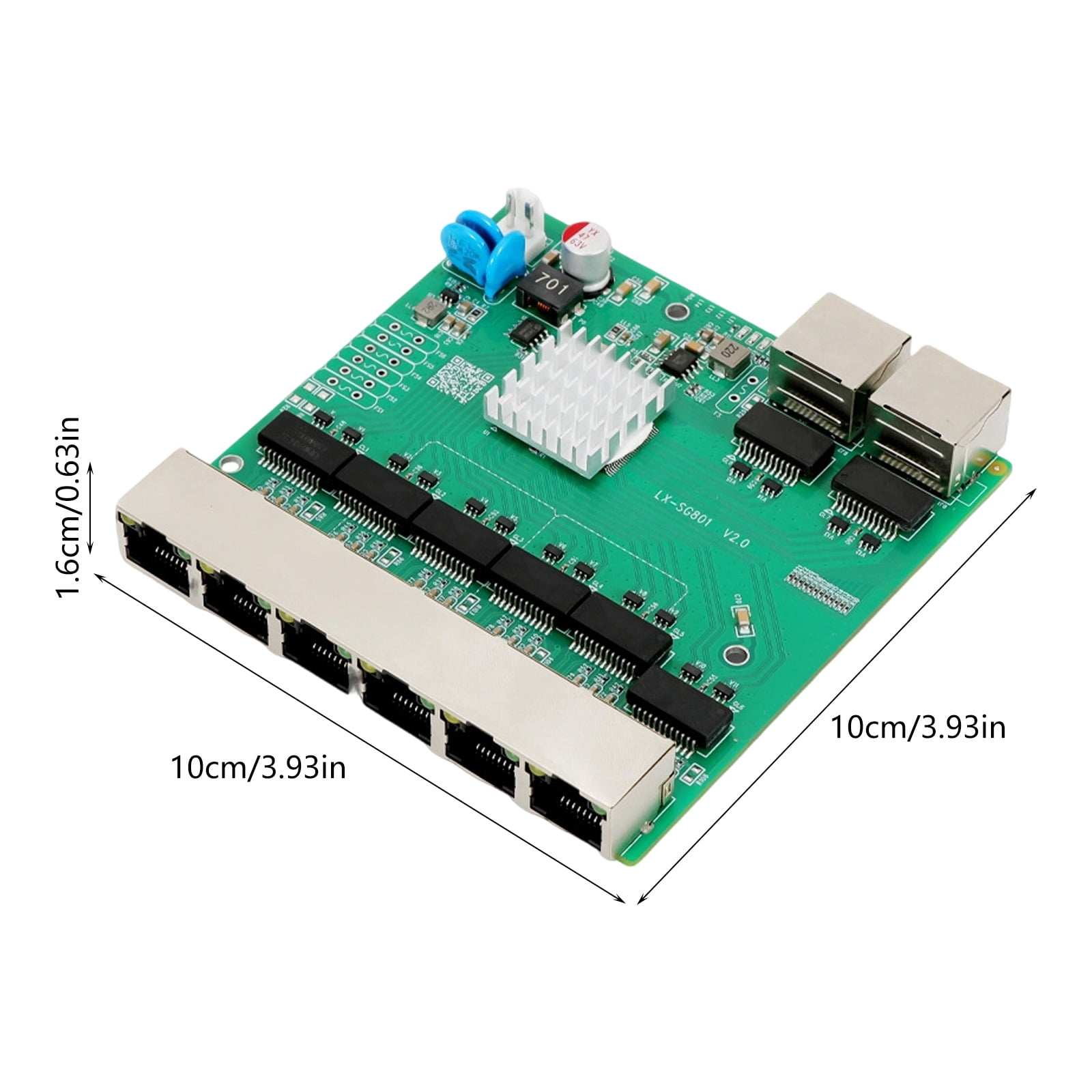 1000M RJ45 8 Port Gigabit Ethernet Networking Switches Supports 10/100/1000Mbps And 48V POEs Power