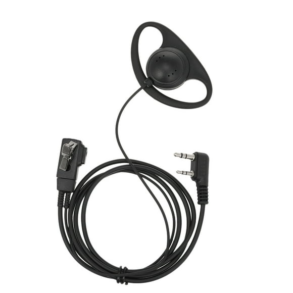 Mistaha Universal 2Pin Finger PTT Earpiece with Microphone Headset for Kenwood BAOFENG Retevis Two Way
