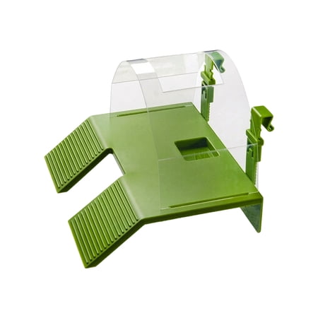 Dual Ramp Turtle Basking Platform Secure Hook Mount Reptile Sun Bath Terrace Easy Maintenance Rest Dock for Turtles Frogs Amphibians Aquarium Terrarium Habitat