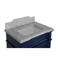 thumbnail image 2 of Elizabeth 30" Bathroom Vanity with Royal Blue Cabinet and Carrara Marble Top, 2 of 4