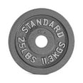 thumbnail image 1 of CAP Barbell 2-Inch Olympic Cast Iron Weight Plate, Grey, 25 lb, 1 of 4