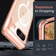 thumbnail image 6 of JETech Magnetic Case for Google Pixel 8 6.2-Inch 2023, Compatible with MagSafe Accessories, Shockproof Protective Phone Cover, Non-Yellowing Hard Clear PC Back (Rose), 6 of 7