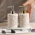 thumbnail image 5 of Liquid Soap Pump Dispenser for Shower Ceramics Refillable Shampoo Lotions Bottle for Bathroom - Style 2, 5 of 5