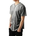 thumbnail image 2 of Ma Croix Mens Baseball Jersey Button Shirt Active Sportswear, 2 of 5