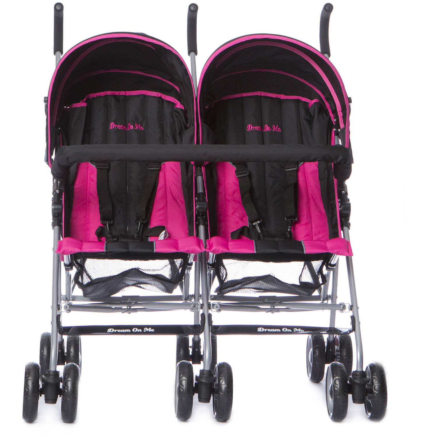 Dream On Me Twin Stroller, Dark Pink - image 3 of 5