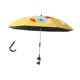 thumbnail image 2 of Parasol de cochecito de bebé, sombrilla de playa con abrazadera ajustable, parasol con protección solar. Amarillo, 2 of 8