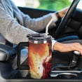 thumbnail image 6 of 40 oz Insulated Tumbler with Handle, Leak-Proof Straw Lid, Stainless Steel Travel Mug for Car & Road Trips - Scarlet Hero, 6 of 6