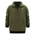 thumbnail image 5 of Baqcunre Men'S Casual Zippered Collar Flag Printed Sweatshirt,3XL,Quarter Zip Pullover Men,Mens Sweatshirt,Long Sleeve Shirts For Men,Men'S Fashion Hoodies & Sweatshirts,Mens Fashion,Green, 5 of 5
