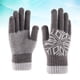 thumbnail image 4 of EeaseMX 1 par de guantes gruesos para pantalla táctil, de punto, cálidos, resistentes al viento, de invierno, para hombre (gris), 4 of 7