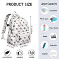 thumbnail image 6 of Cartoon Pug Dog Backpack for School,Cute School Bag,Schoolbag with Adjustable Shoulder Straps & Padded Back,13.4"x11"x4.7", 6 of 6