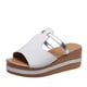 thumbnail image 2 of Sandalias de tacón de cuña Sandalias de color sólido con boca de pez de fondo grueso para mujer Wmkox8yii  ytu1130, 2 of 6
