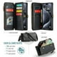thumbnail image 5 of Cartera multifuncional con tapa de flip para teléfono, cuero, negro, para iPhone 15, 5 of 9