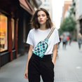 thumbnail image 4 of FORMRS Womens Crossbody Sling Bag Travel Daypack Shoulder Chest Backpack, Blue Geometric Pattern, 4 of 7