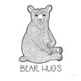 thumbnail image 2 of Gango Home Decor Casual Color the Forest Bear Hugs & Be Mischievous by Elyse DeNeige (Printed on Paper); Two 12x12in Unframed Paper Posters, 2 of 5