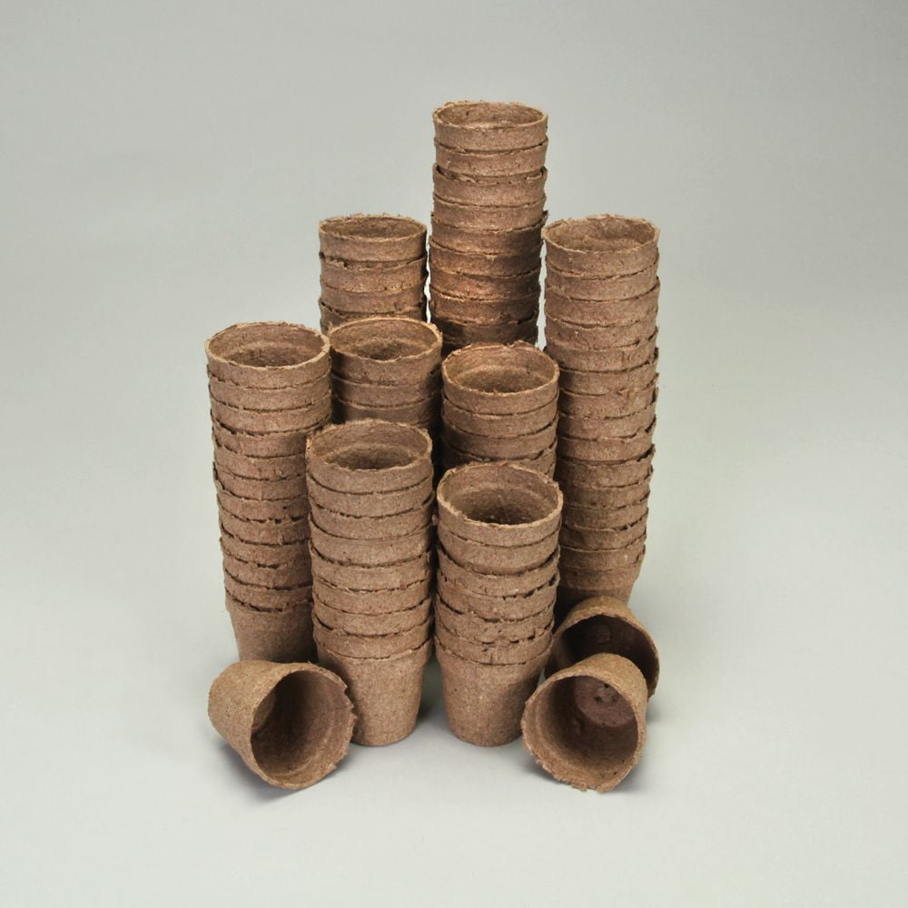 Peat Pots, 2 1/4", Pack Of 100, Great For Annuals And Bedding Plants