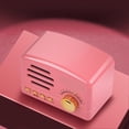thumbnail image 4 of Vintage Bluetooth Speaker Multifunction Innovative Plug in Card Strong Bass Retro Wireless Speaker for Outdoor Travel Home Pink, 4 of 4