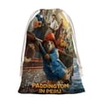 thumbnail image 1 of Paddington Bolsa de regalo con cierre de cinta navideño para decoración de Navidad,50cm×76 cm., 1 of 6