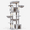Light Gray, variant on 72 Inch Beige Cat Tree XXL Tower For Indoor Large Adult Cats