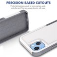 thumbnail image 5 of SaniMore for iPhone 14 Ultra-Thin Two-Layers Protection Case, Rugged PC Back & Flexible TPU Military Grade Shockproof Heavy Duty Protective Case for iPhone 14, White, 5 of 6
