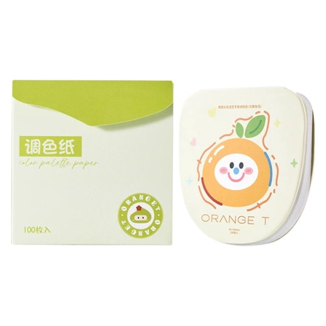 Portable Cosmetic Palette Paper Cosmetic Tool Wash-Free Disposable Makeup Palette Easy to Use Color Mixing Beginner Basic Palette