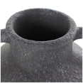 thumbnail image 5 of DecMode 10" Whitewashed Textured Amphora Black Ceramic Vase with 2 Handles, 5 of 11