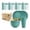 Green, variant on 32 Piece Wheat Fiber Style Dinnerware Set, Plates Bowls Cups Cutlery and Chopsticks, Multicolor