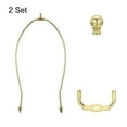thumbnail image 4 of Uxcell 11.5 Inch Lamp Harp Kit with Finial Lamp Shade Holder Gold Tone 2 Set, 4 of 6