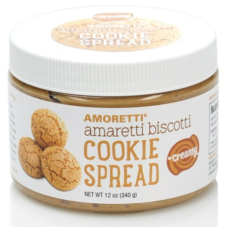 Amoretti Natural Creamy Amaretti Biscotti Cookie Spread, 12