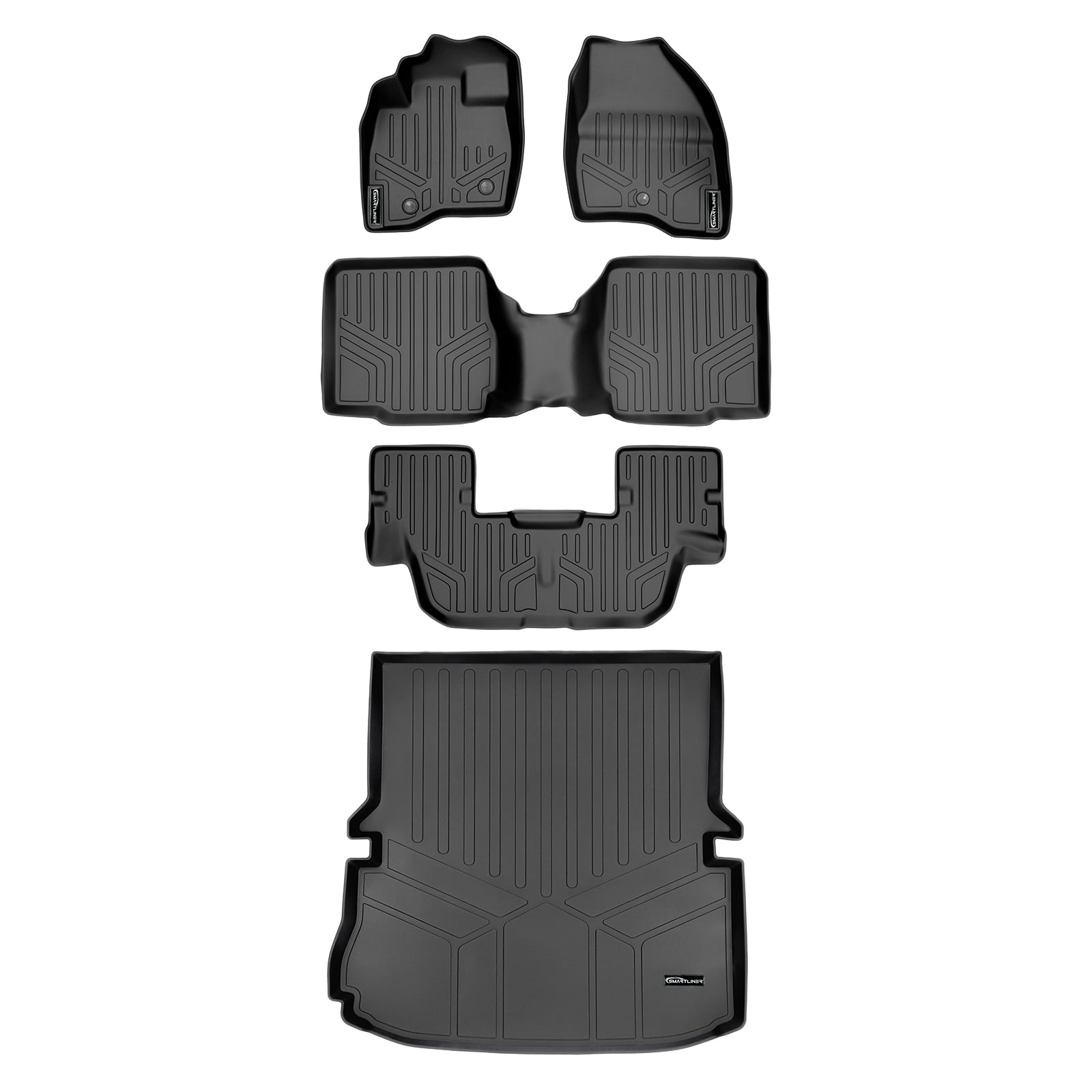 Smartliner Floor Mats 3 Rows And Cargo 