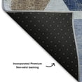 thumbnail image 5 of Addison Rugs Mayfield Premium Machine Washable Transitional Geometric Denim Rectangle Rug, 8' x 10', 5 of 7