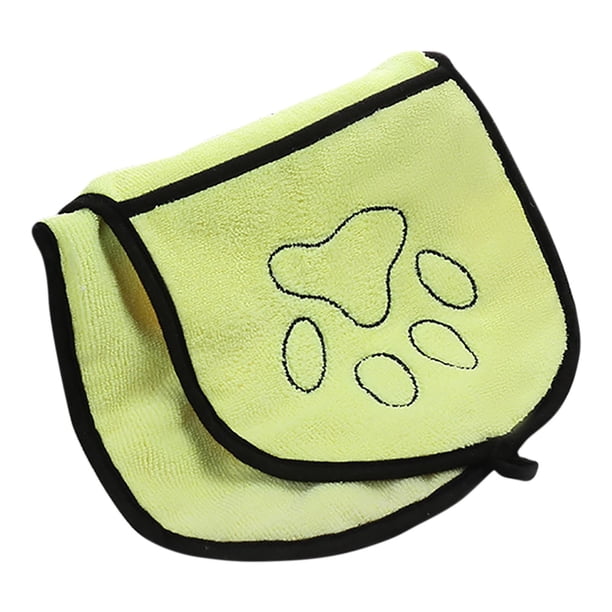 Yhmxh Paños de algodón para secar perros, toallas de microfibra superabsorbentes para el baño de perros y gatos, guantes de limpieza de gamuza para cachorros, toallas de mano lavables a máquina.