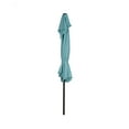 thumbnail image 3 of WestinTrends Lanai 9 Ft Outdoor Patio Half Umbrella, Small Grill Deck Porch Balcony Shade Umbrella with Crank, Turquoise, 3 of 7
