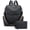 Black, variant on Backpack Purse for Women Vegan Leather Travel Backpack Fashion Designer Shoulder Bag Convertible Handbag Black