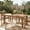 Light Teak, variant on Christopher Knight Home 68.9" Rectangular Acacia Wood Rustic Outdoor Dining Table, Dark Brown